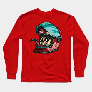 Skull in Helm Long Sleeve T-Shirt